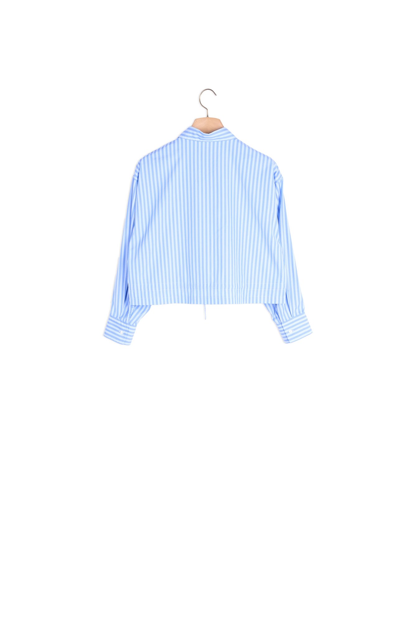 Cropped striped shirt