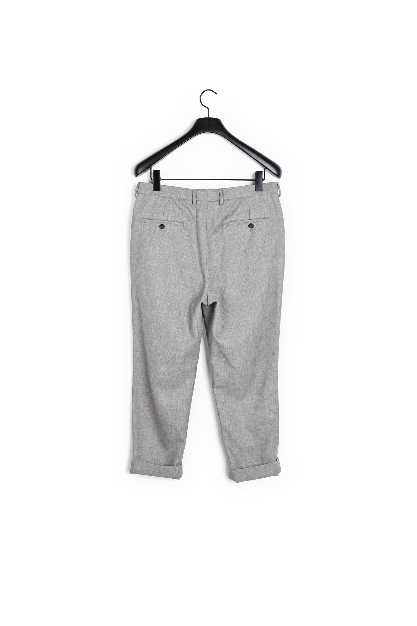 Pleated carrot fit trousers