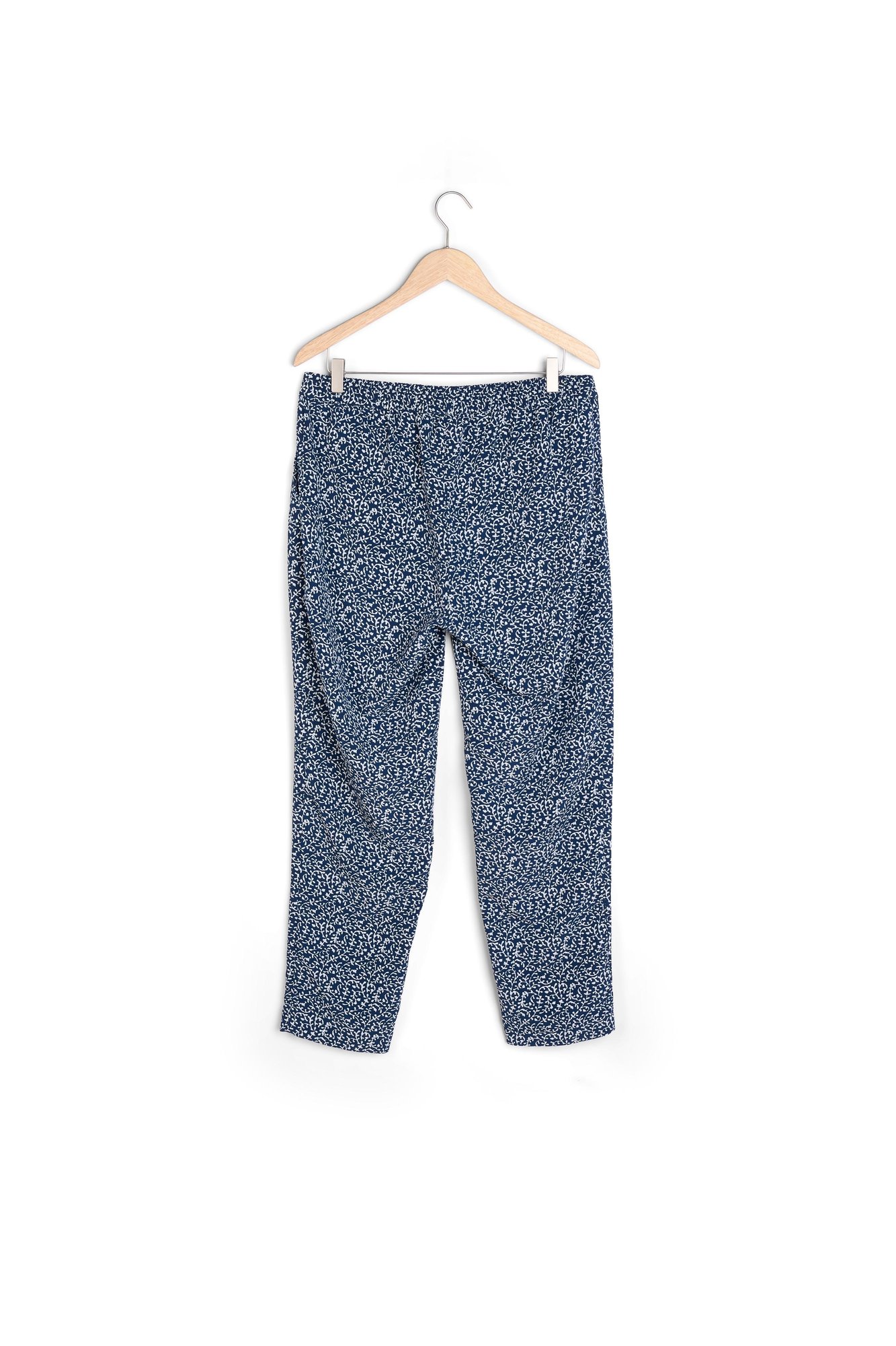 Pantalon Carotte Rayé Girbaud Taille 42 Neuf Avec étiquettes - Laine Mélangée Bleu