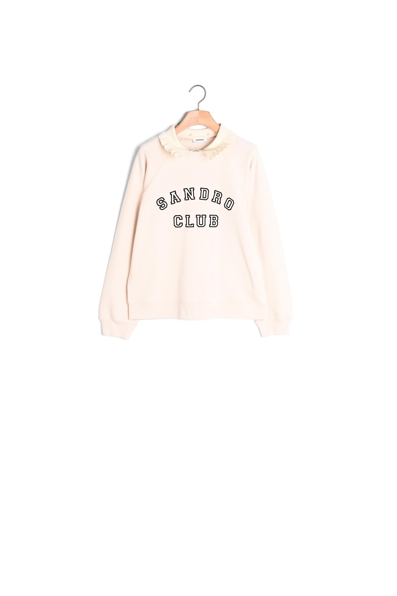 Sweat oversize à col Chemise