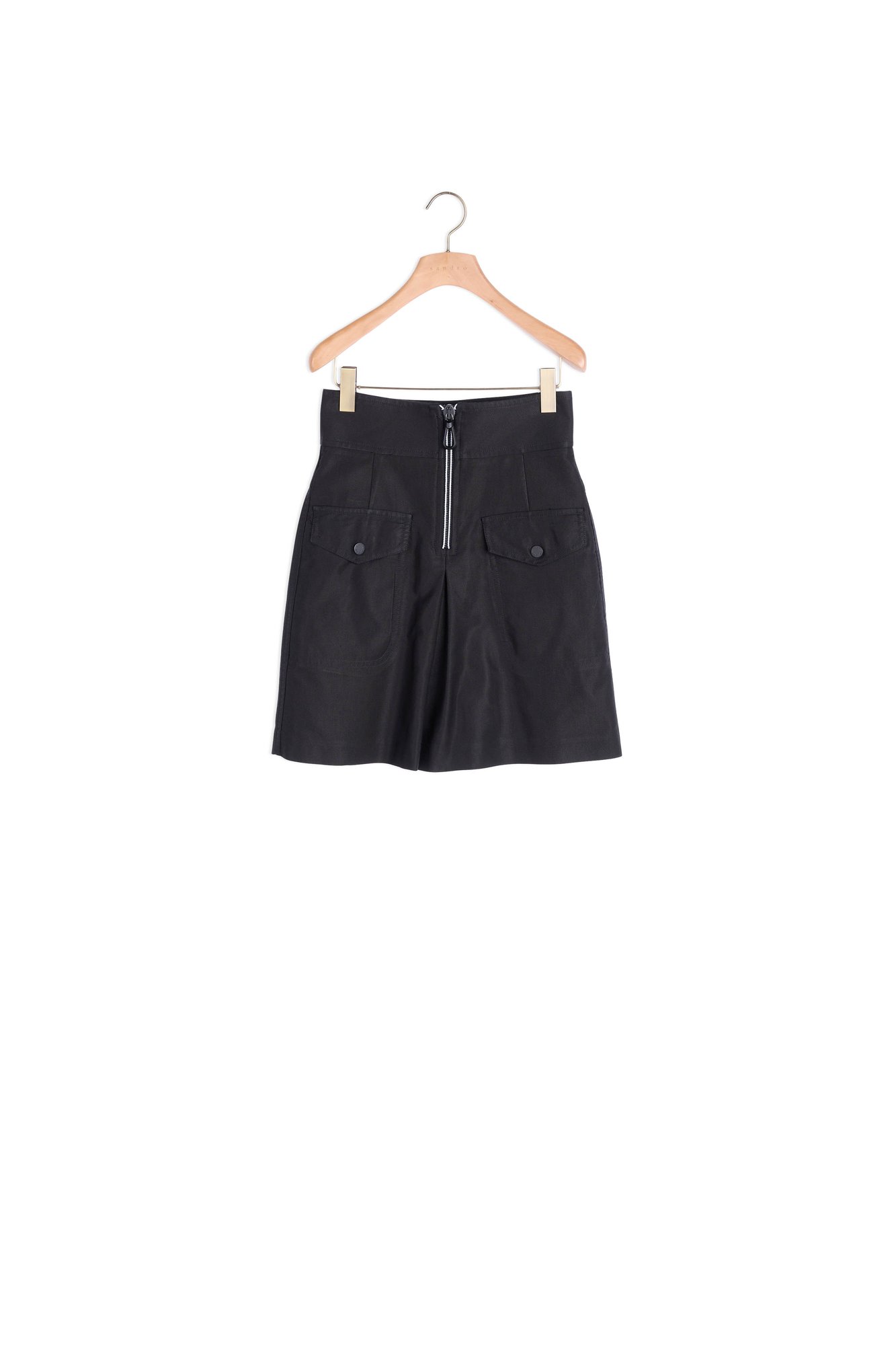 High-waisted Skirt with contrasting zip Sandro tweedehands photo 1