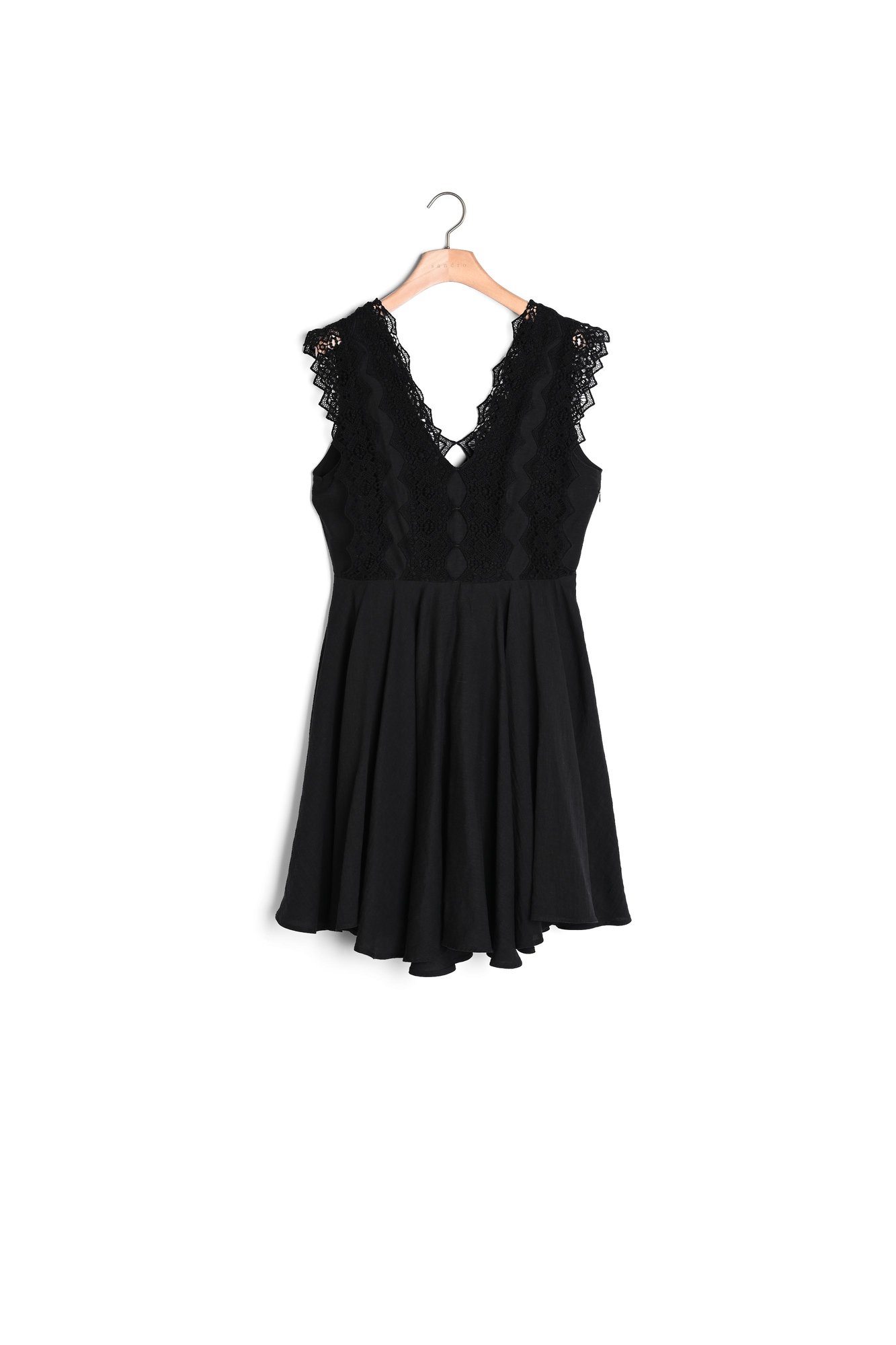 sandro short broderie anglaise dress SANDRO Short Broderie Anglaise Dress