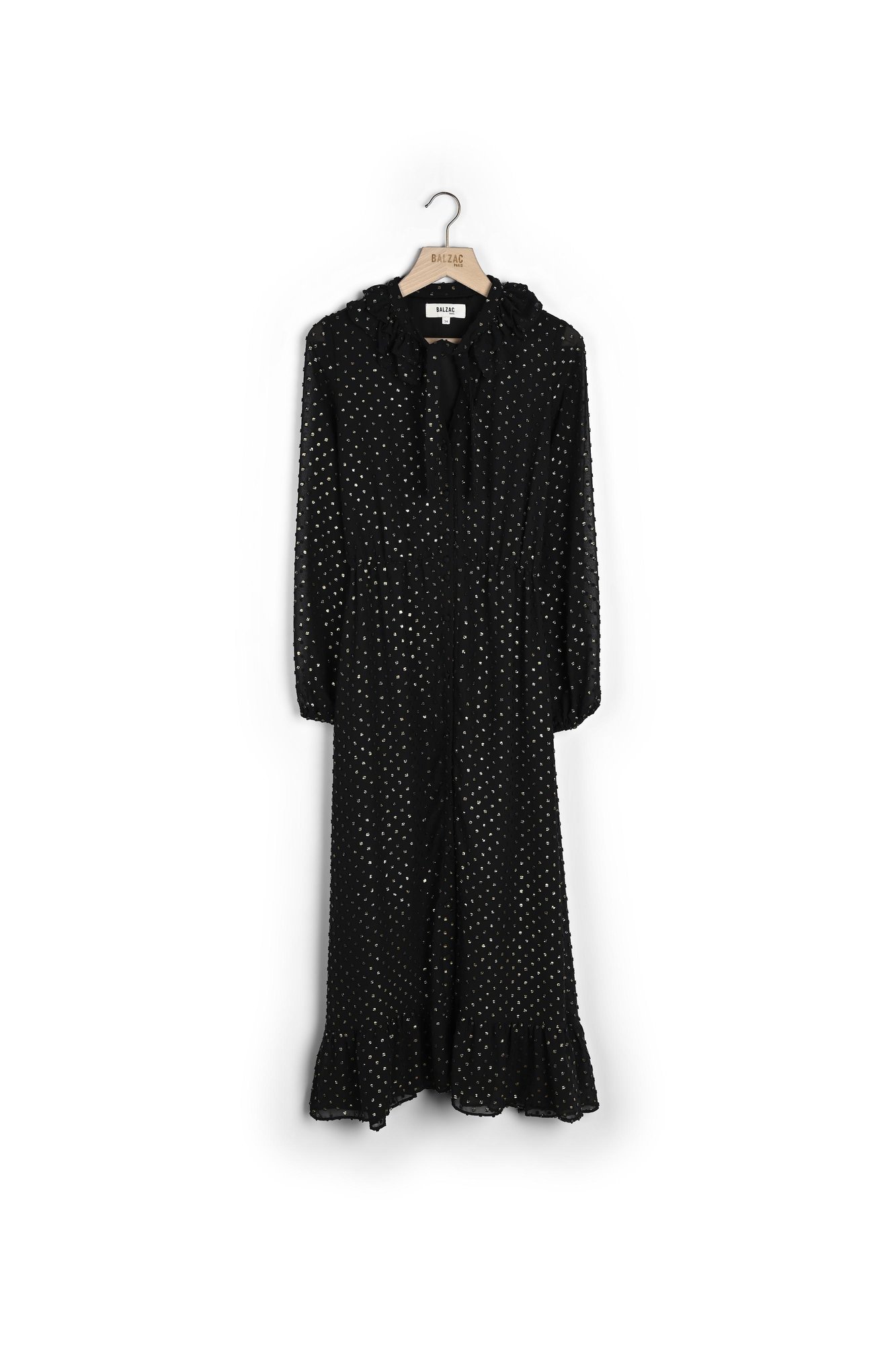 Photo produit ROBE RYTHMIQUE NOIR ET DORÉ numéro 0