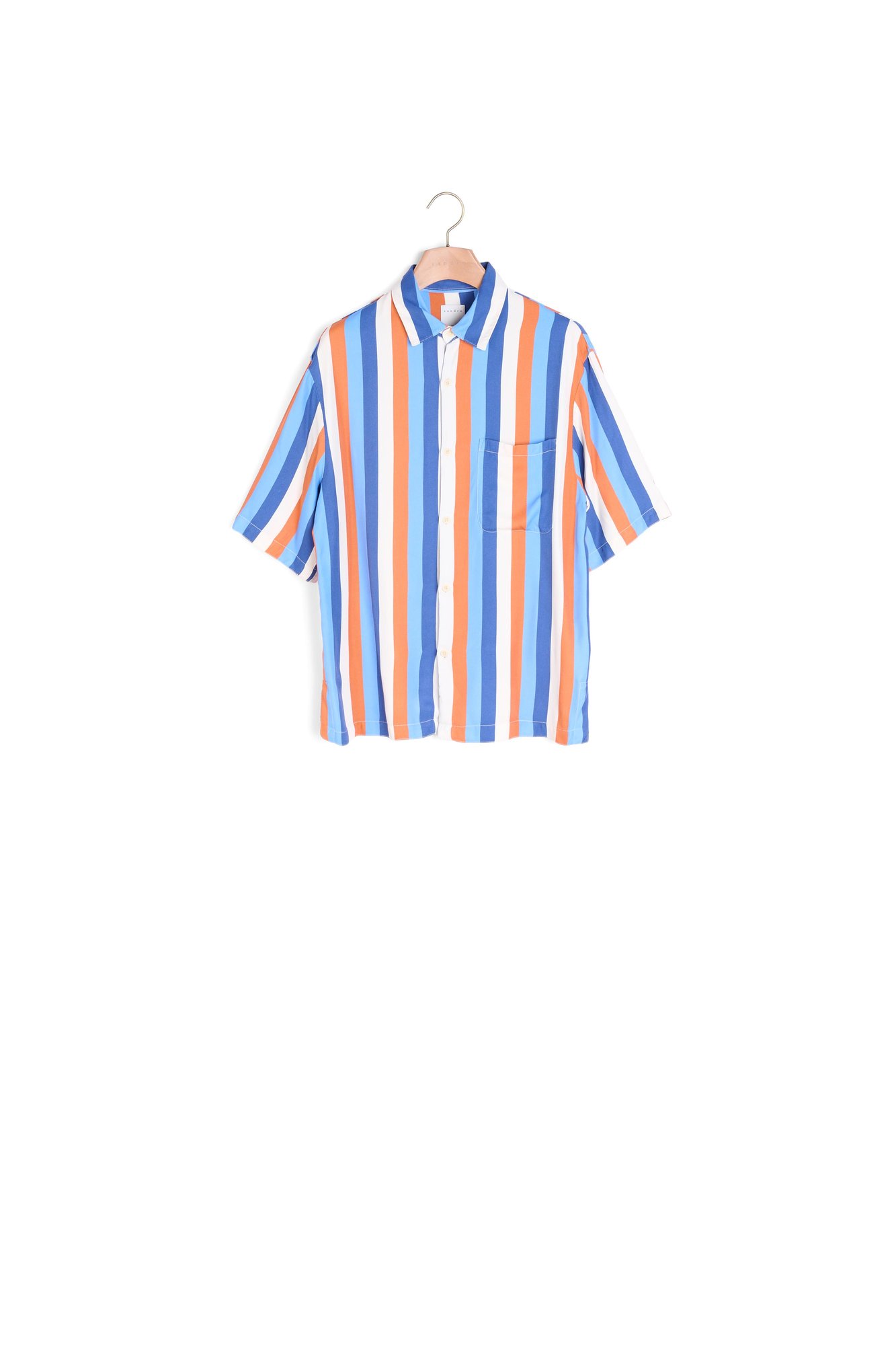 Stripe Navy-blue-orange-white