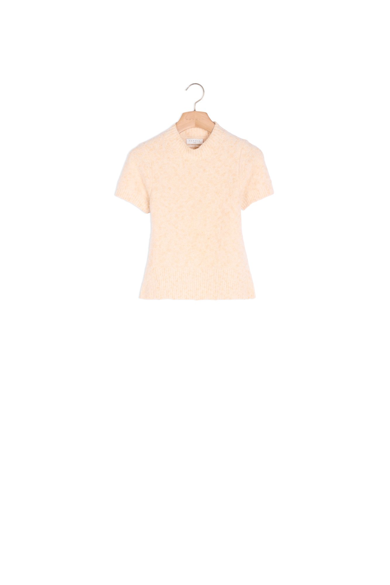 Jersey corto de punto efecto tweed Sandro segunda mano photo 1
