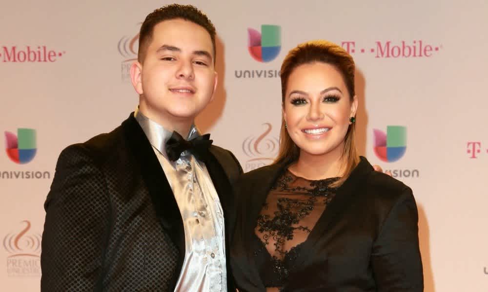 Johnny Lopez attended a Univision function with chiquis rivera