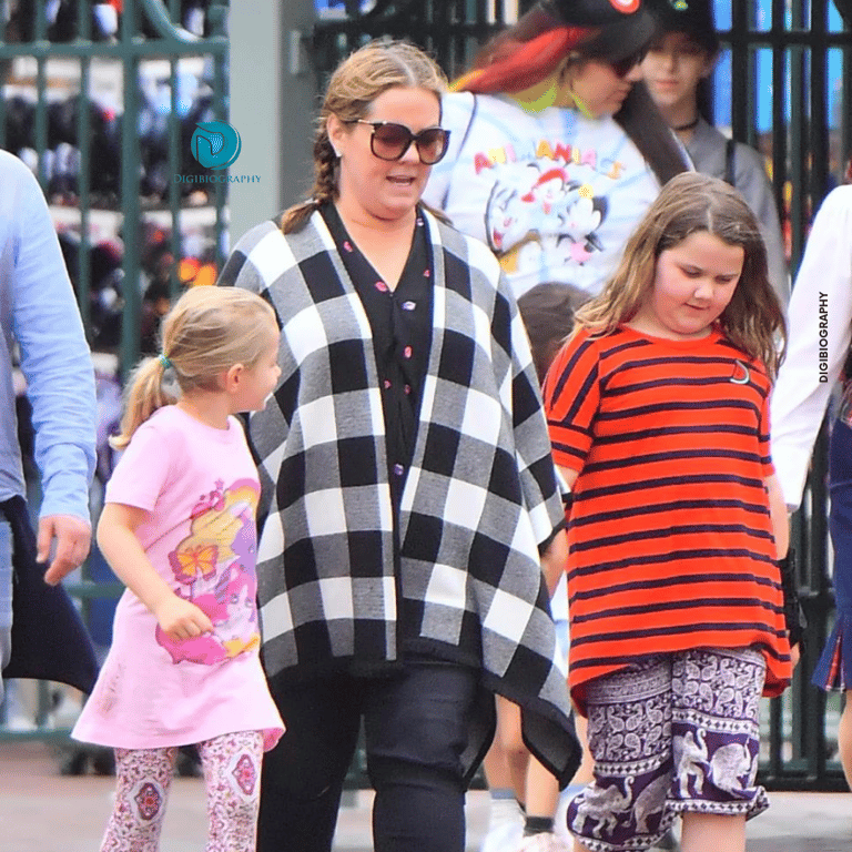 Melissa McCarthy with her 2 daughters Vivian and Georgette