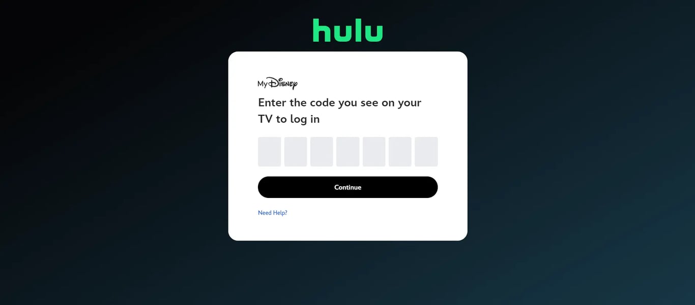 Visit the URL www.hulu.com/activate. Tap on Login and you will Redirected to the Activation Page As Showing in Screen Below