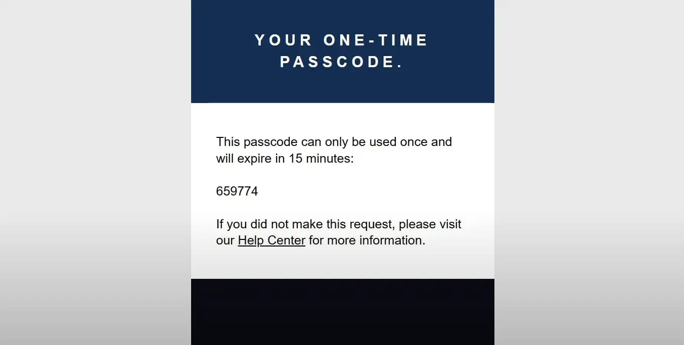 You may receive a 6-digit ONE Time Passcode, so enter it in the Appropriate Field wherever it is Asked, as you can see in the Example of the Disneyplus Passcode.