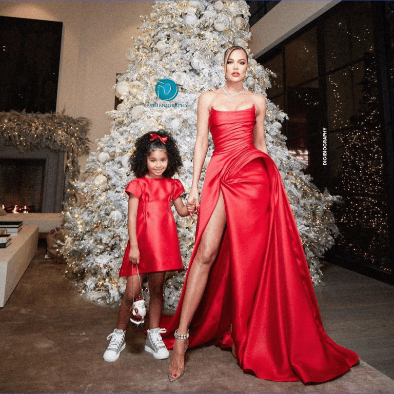 Khloe Kardashian celebrates Christmas party with her daughter True Thompson