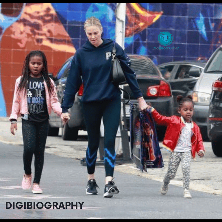 Charlize Theron spends time with her daughters