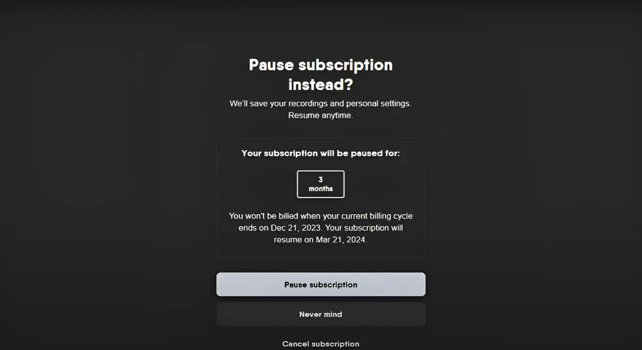 You Will See that Fubo TV will suggest not canceling in place of a Pause Subscription, which you can Renew later. If your Mind has Changed, you can Click on 'Pause Subscription'; otherwise, Click 'Cancel Subscription'