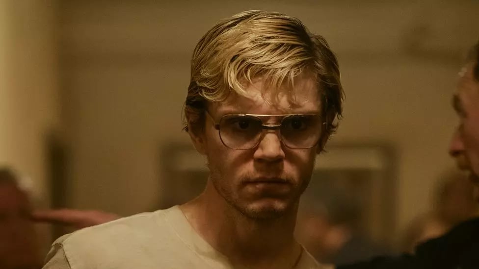 Jeffrey Dahmer's movie shot a picture where he is standing wearing goggles