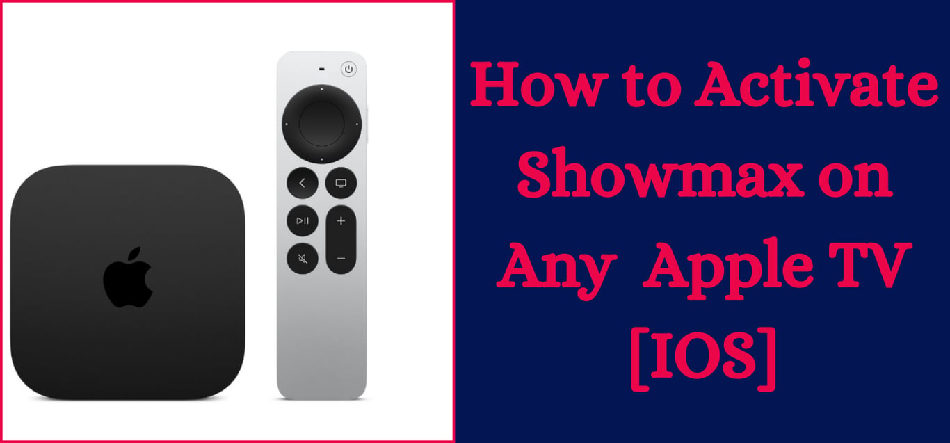 Activateing showmax on Any Apple TV using SHowmax/link 