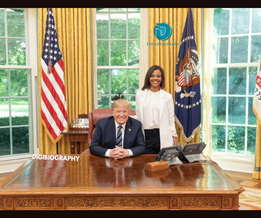 Candace Owens click a picture with USA president Donald Trump