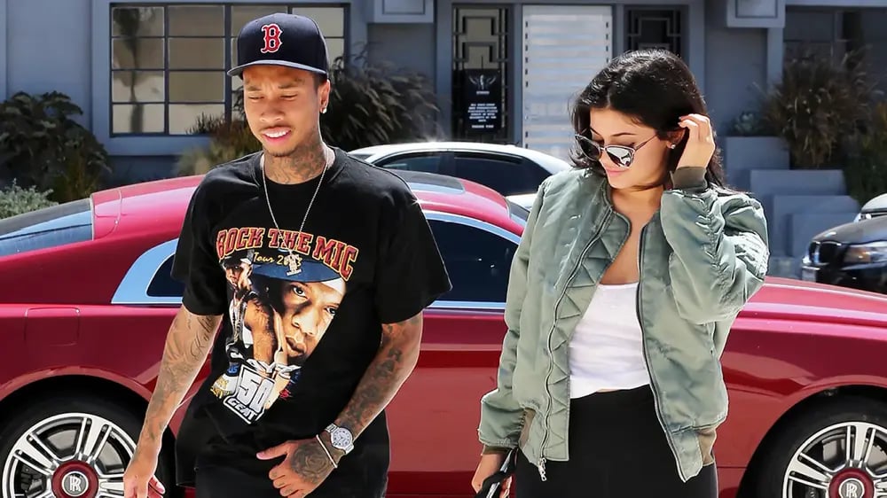 Tyga had a drive with kylie Janner in Ferrari