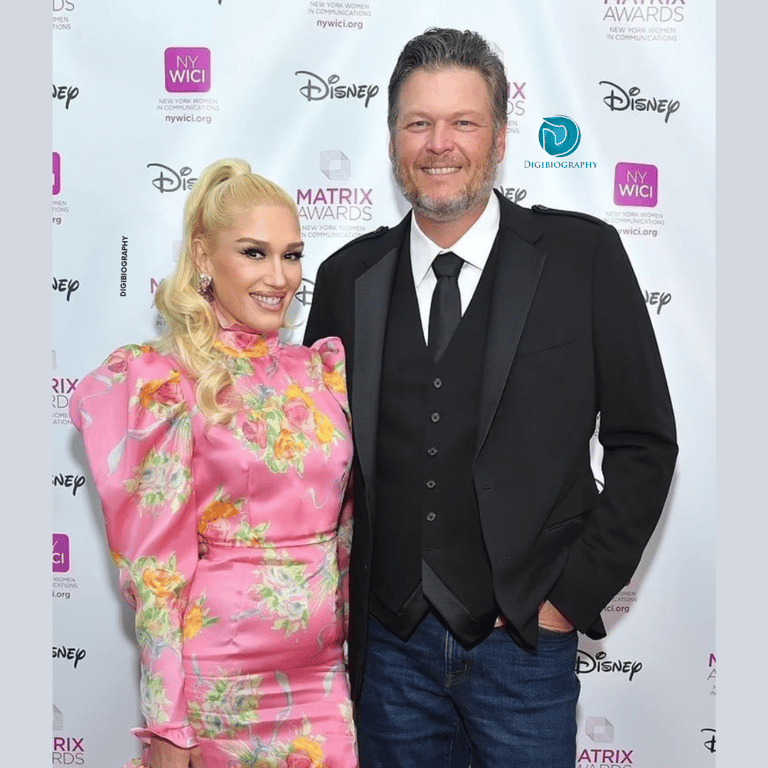 Gwen Stefani attends the disney awards with her husband