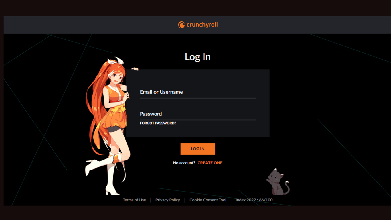 Create your crunchyroll account for ps5