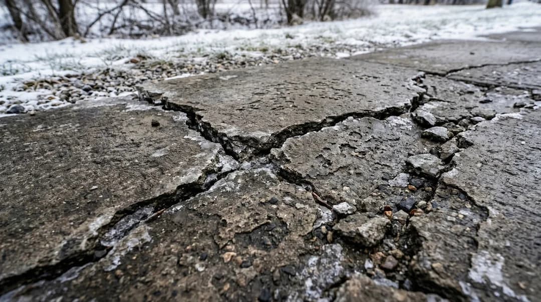 How Freeze-Thaw Cycles Crack Concrete in the Fraser Valley (And How to Permanently Fix It)