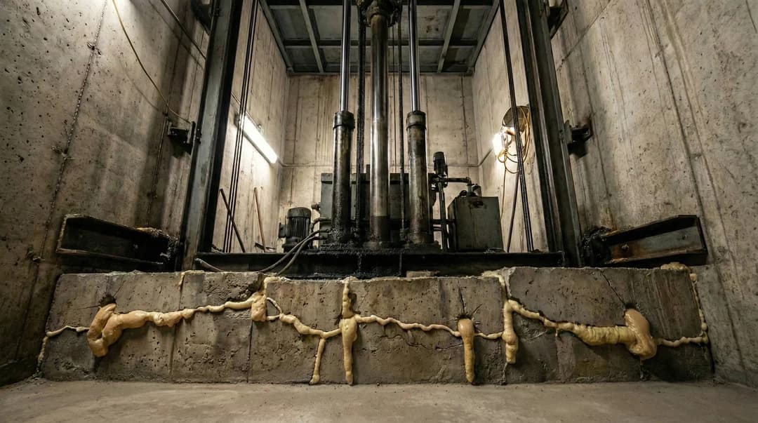 Stabilizing Commercial Elevator Shafts with Polyfoam Injection