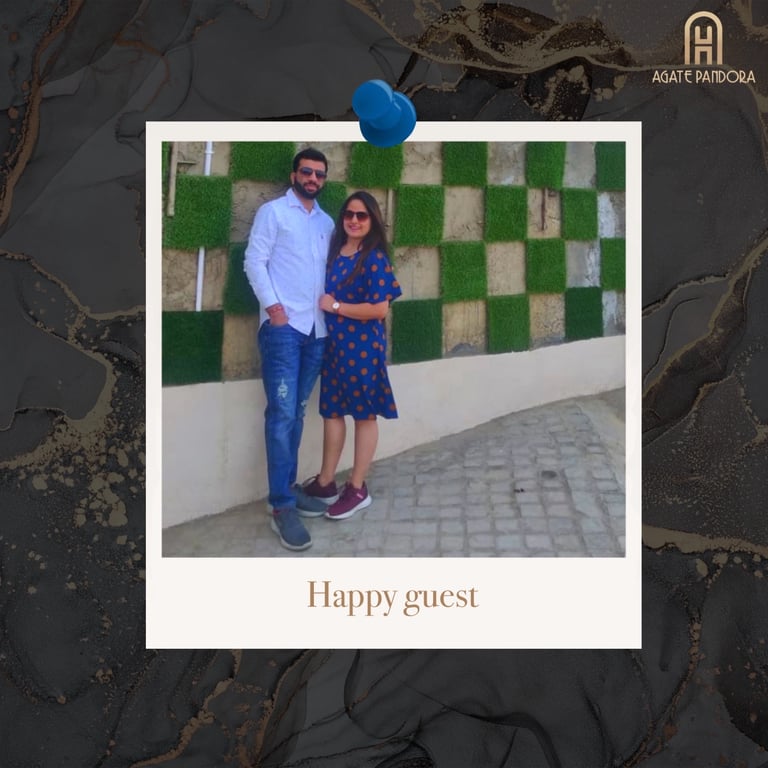 Pleased Guest at Paandora