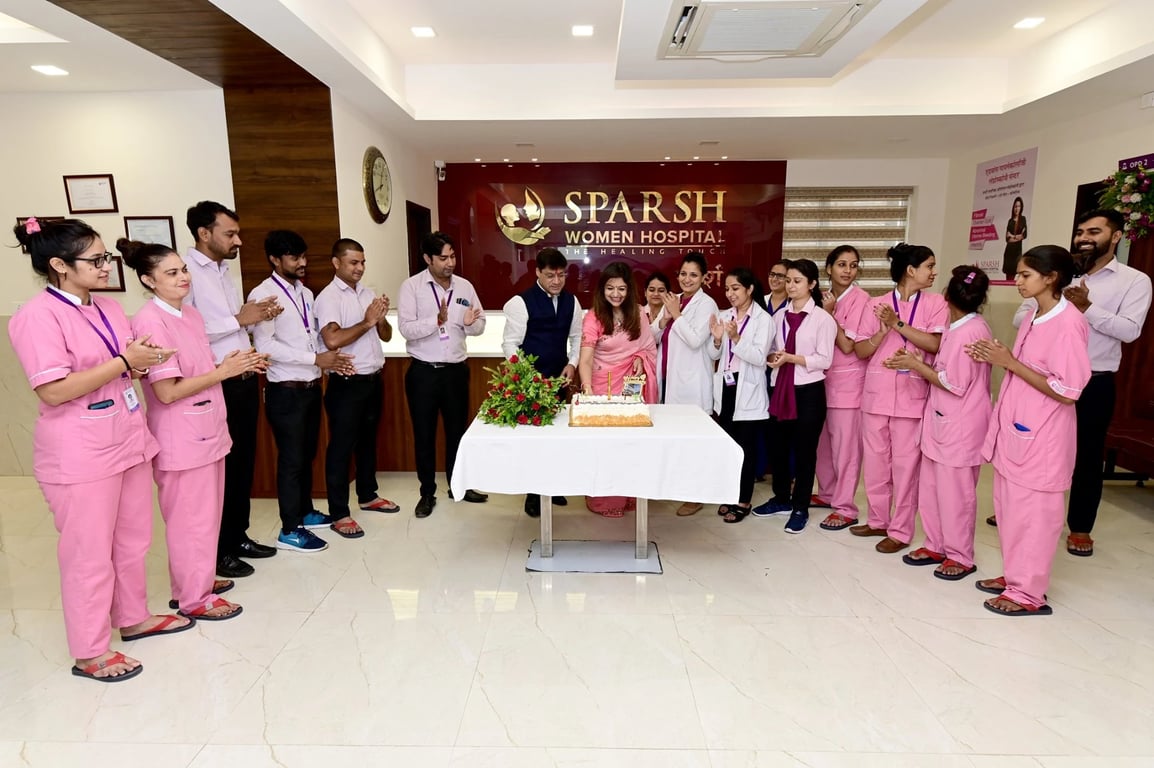 sparsh hospital team - 1st year celebration