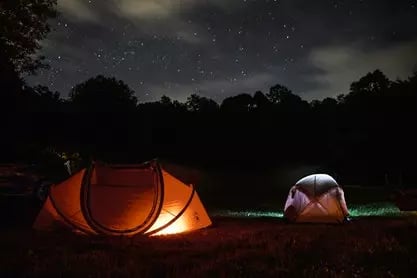 Night Camping in udaipur