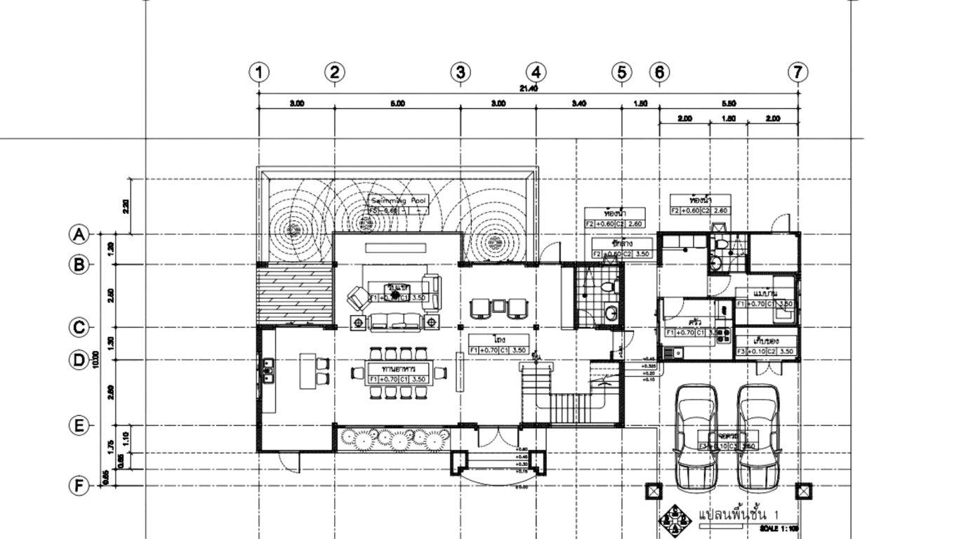 Floor plan of ultra-modern Eden Luxury Villas