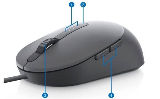 Dell Laser Mouse MS3220 USB, Black - 1460054 #2