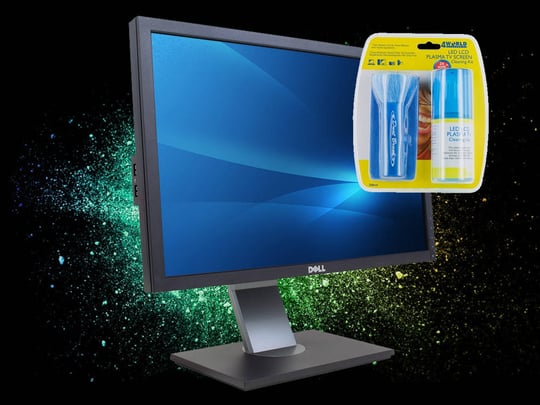 Dell [Black Friday] Professional P2210 + Cleaning set 200ml LED/LCD/Plazma,  Fluid + Brush + Tissue Monitor - 1441119 | furbify