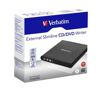 Verbatim Verbatim USB External DVD-RW Slimline - 2660001 #4