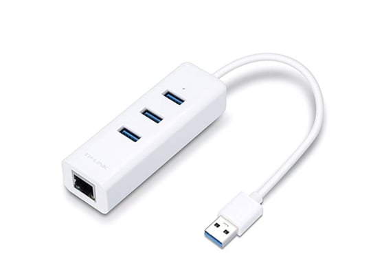 TP-Link UE330, USB 3.0 to 3-Port USB Hub & Gigabit Ethernet Adapter ( RJ45  ) USB hub - 2000009 | furbify