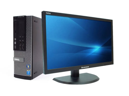 Dell OptiPlex 7020 SFF + 22" Lenovo ThinkVision LT2252p Monitor (Quality Silver) felújított használt számítógép, Intel Core i7-4770K, HD 4600, 16GB DDR3 RAM, 480GB SSD - 2070344 #1
