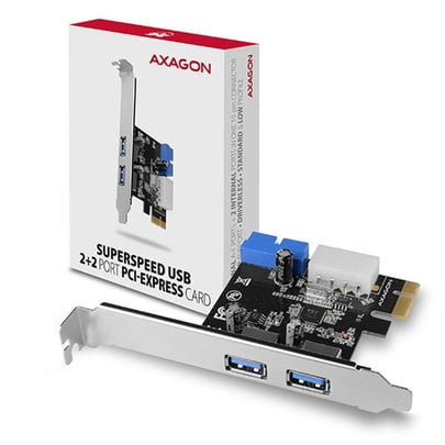 AXAGON PCEU-232VL, PCIe Card 2+2x USB 3.2 Gen 1 Port, UASP, With LP Adapter - 1630008 #7