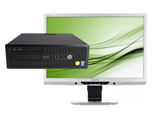 HP EliteDesk 800 G1 SFF + 21,5" Philips Brilliance 221B3L (Full HD, Quality Silver) - 2070384 #1