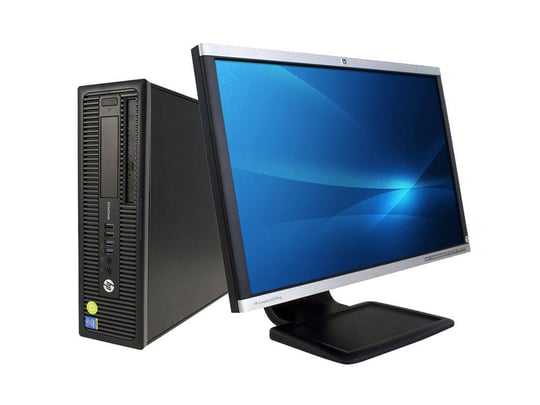 HP ProDesk 600 G1 SFF + 22" HP Compaq LA2205wg Monitor (Quality Silver) - 2070370 #1