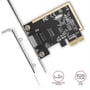 AXAGON PCEE-GRF, PCIe Network Card, 1x Gigabit Ethernet port (RJ-45), Realtek, with LP adapter - 1630014 thumb #2