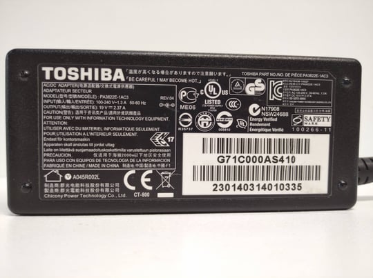 Toshiba 45W 5,5 x 2,5mm, 19V - 1640154 #1