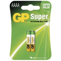 GP Super Alkaline Battery 25A, AAAA, LR61 (LR8D425), 1,5V, 2pcs