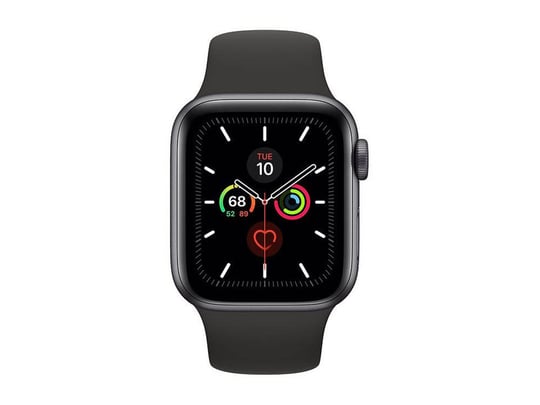 Apple Watch Series 5 44mm Space Grey Aluminium Case Black Band (A2093) - 2350038 #1