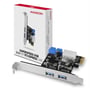 AXAGON PCEU-232VL, PCIe Card 2+2x USB 3.2 Gen 1 Port, UASP, With LP Adapter - 1630008 thumb #0