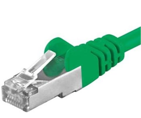 PremiumCord Patch kabel CAT6a S-FTP, RJ45-RJ45, AWG 26/7 3m, Green - 1080016 #1
