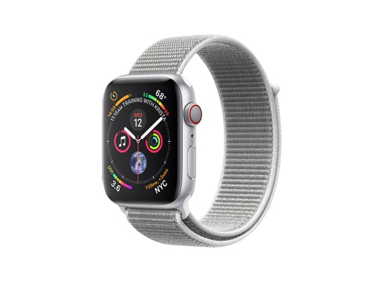 Apple Watch Series 4 44mm Silver White Fabric Loop (A2008) Smartwatch -  2350057 | furbify