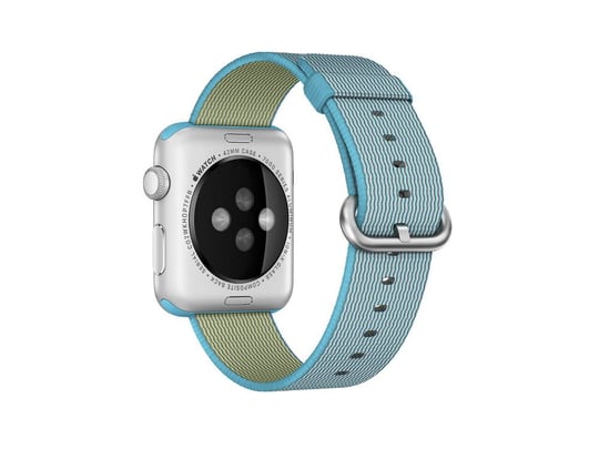 Apple Watch Sport (1st gen) 42mm Silver Aluminium Scuba Blue Nylon Band (A1554) Smartwatch - 2350008 #2