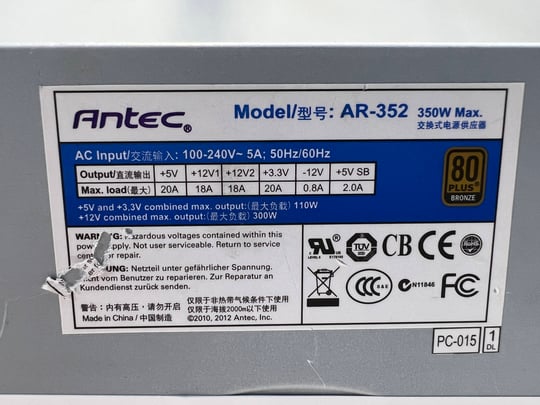 Antec AR-352 350 W Zdroj - 1650098 (použitý produkt) #2