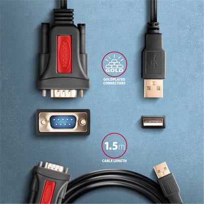 AXAGON ADS-1PSN, USB-A 2.0 - serial RS-232 DB9-M Prolific adapter / cable 1.5m - 1720053 #5