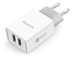 Aligator USB Charger, 2xUSB - 2.4A, Smart IC, White - 2310007 thumb #2