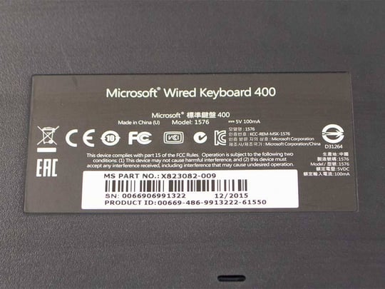 Microsoft EU Wired Keyboard 400 (Quality: Bazár) - 1380200 #3