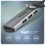 AXAGON HMC-H3A, USB 5Gbps hub, 3x USB-A, HDMI 4k 30Hz, cable USB-C 15cm - 1980008 thumb #1