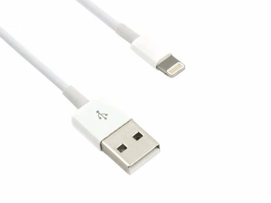 C-Tech USB 2.0 Lightning (IP5) Sync and Charge cable, 2m, White - 1110004 #1